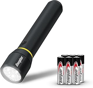 LED Flashlight Vision PRO, Ultra Bright 1000+ Lumens, IPX4 Water Resistant, Aircraft-Grade Aluminum LED Light, Rugged Metal Flash Light for Outdoors, Emergency Power Outage, Black
