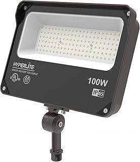 LED Flood Light 100W 11000LM, 5000K Flood Lights Outdoor with Knuckle Mount, IP65 Waterproof Flood Lights for Yard,Garden,Playground UL Certified