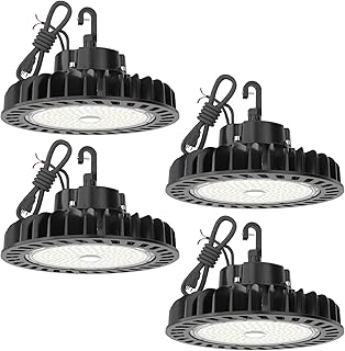 LED High Bay Lights 150W 21,750lm 5000K 1-10V Dimmable UFO Led High Bay Light UL Listed 5