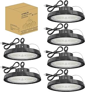 LED High Bay Lights: 200W 28000LM UFO Led High Bay Lights 5000K AC100-277V with Plug 5