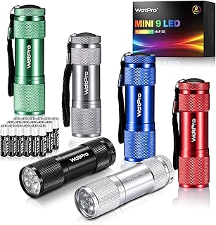 LED Mini Flashlights, Super Bright Flashlight with Lanyard, Assorted Colors - Best Tac Torch Light for Kids, Night Reading, Power Outages, Camping(6 Pack)