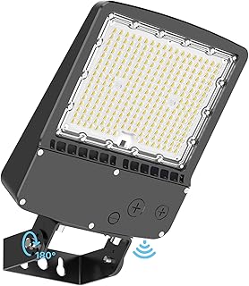 LED Parking Lot Light - 200W 30000lm UL Listed Led Flood Lights Outdoor with Adjustable Trunnion Wall Mount - Waterproof Commercial Street Area Lighting with Photocell for Barn Yard Garage