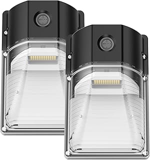 LED Wall Pack Light, Dusk to Dawn Outdoor Lighting Sensor, 3600LM, 5000K, LED Outdoor Wall Lights, 120Vac IP65 Waterproof Security Flood Light for Commercial, Porch, Garage, Garden, 2 Pack