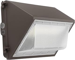 LED Wall Pack with Dusk-to-Dawn Photocell, 60W 7800lm 5000K 100-277V IP65 Waterproof Outdoor Wall Light Fixture, 150-200W HPS/MH Replacement, ETL/cETL Listed
