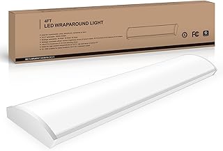 LED Wraparound Light Fixture, 48 inch Kitchen Lighting Fixtures Ceiling, 54W 6210LM,3500-5000K, 120-277V Commercial 4FT Led Light Fixtures for Laundry Room,Closet,Garage,UL(0-10 v dimming!)