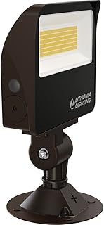 Lighting ESXF1 ALO SWW2 KY DDB M2 Outdoor LED Switchable Floodlight, Knuckle or Yoke Mount, Bronze