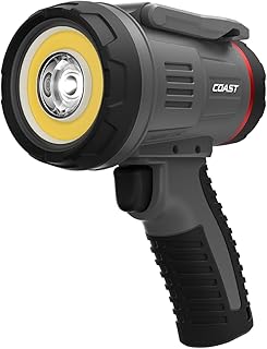 LS20R 2500 Lumen Waterproof Rechargeable Spotlight, 1/4 Mile Rand, 20 Hour Runtime, Spot & Flood Beams, IP67, Floats in Water
