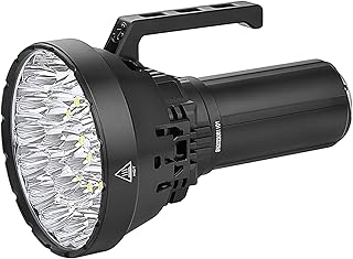 MS32 Brightest Flashlight 200,000 Lumens 5,300 ft Beam, USB-C Rechargeable Ultra Bright Light with OLED Display & 8 Modes for Emergency, Search, Rescue