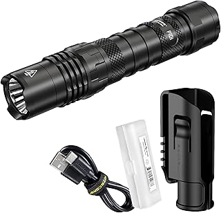 P10i 1800 Lumen USB-C Rechargeable Tactical Flashlight, Strobe Ready with LumenTac Organizer