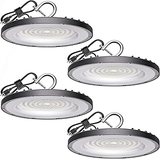 Pack UFO LED High Bay Light 150W(600W MH/HPS Equiv.), 21000lm, 5000K Daylight High Bay LED Shop Lights with 5