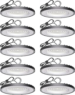 Pack UFO LED High Bay Light 200W, 30000 LM, 5000K Daylight, Commercial High Bay LED Shop Lights Fixture with 5