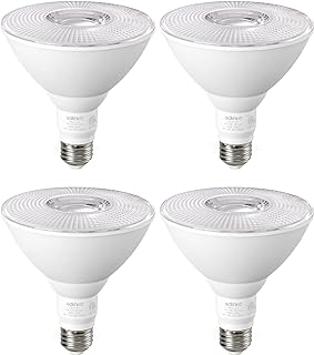 PAR38 Flood Lights Outdoor Bulb, Dimmable LED Flood Light Bulbs, 1800LM, 18W Equivalent 120W, Weatherproof LED Light Bulb for Backyard, Garage, Porch, Garden, 5000K Daylight, E26, 4 Pack