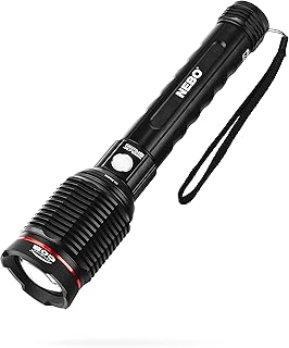 Redline 6K Rechargeable Flashlight | 6000 Lumens, 4 Light Modes, Durable Metal & Waterproof, Bright Tactical Light for Camping, Hunting & EDC, Includes Charging Cable