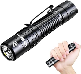 TD02 Led Tactical Flashlight, Super Bright Pocket Flashlights Rechargeable, 2000 High Lumens Flashlight EDC Flash Light with Type C Charging Port Tail Switch for Outdoor and Indoor Activities