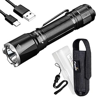 TK16 v2.0 Tactical Flashlight, 3100 Lumen Long Throw, USB-C Rechargeable, with LumenTac Organizer