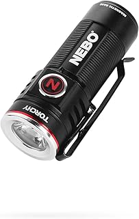 Torchy Rechargeable Pocket Flashlight | 1,000 Lumens, 5 Light Modes, Magnetic Base & Steel Clip, Water Resistant, LED Mini Flashlight for EDC & Camping, Includes Charging Cable